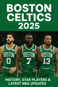 Boston Celtics logo 2025 with green and white colors, symbolizing NBA championship legacy.